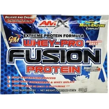 Protein Amix Whey Fusion 30g Syrovátkový Protein Dieta Pro Hmotu Mango Ananas WPC WPI