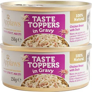 Krmivo pro psa Applaws konzerva Dog Taste Toppers Gravy Kuře s kachnou 2 × 156 g