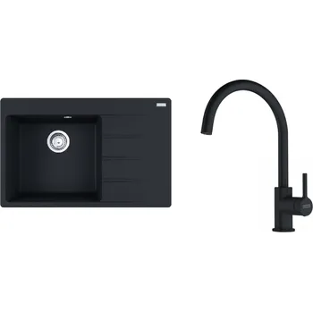 Kuchyňský dřez Franke CNG 611-78 TL/2 matná černá+FC 6018.901 114.0700.778 + Sleva 10% při zadání kódu "ZIMA10"