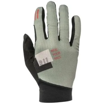 Cyklistické rukavice dlouhoprsté cyklistické rukavice R2 Vallnord - Khaki zelená, M