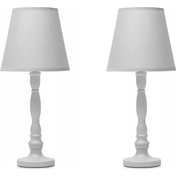 Lampička Noční lampa GITTA, stolní lampa, šedá E14, 2 ks