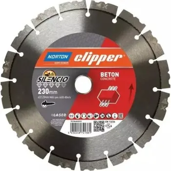 Řezný kotouč Kotouč řezný diamantový Norton Clipper Pro Beton Silencio – 230×22,23 mm