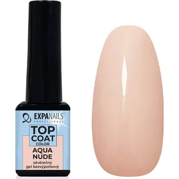 Lak na nehty UV/LED gel Top coat color - Aqua Nude 5 ml