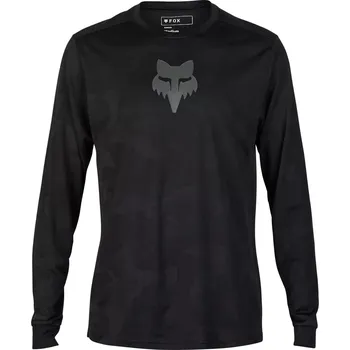 Cyklistické kalhoty Pánský cyklistický dres Fox Ranger Tru Dri Ls Jersey Black