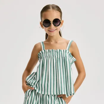 Dívčí tričko Reserved - Pruhovaný top - vícebarevná - 566EX-MLC - 566EX-MLC-164