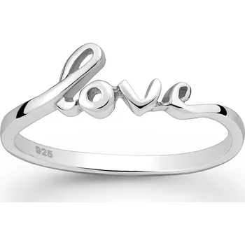 Prsten Prstýnkárna Stříbrný prsten Love AG 925 ≤ 1,7 g Velikost prstenu: 9 (59/60)