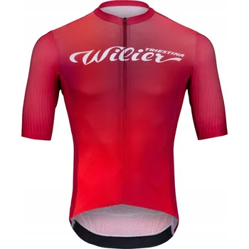 cyklistický dres Cyklistický dres Wilier Aurora vel. S pánský červený s kapsami
