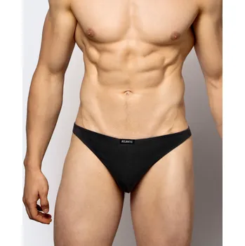 Boxerky 2-PACK Stringi męskie Atlantic černá 2639373