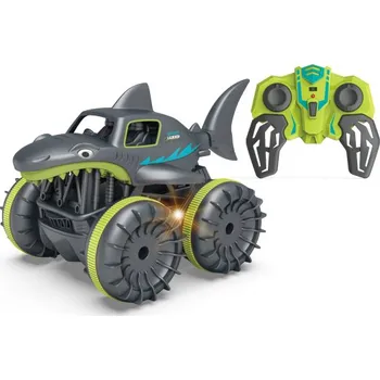 RC model auta R/C 1:18 Obojživelné auto Žralok - zelený