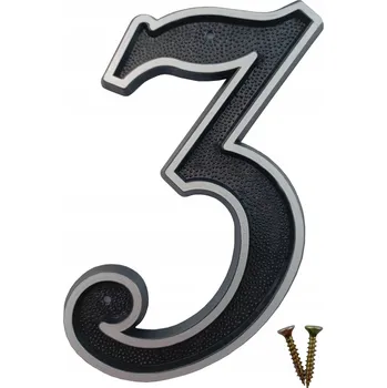 Domovní cedule ČÍSLICE ČÍSLICE PÍSMENA NA DŮM BUDOVU DVEŘE ČÍSLO ADRESA TABULKA REFLEXNÍ 15CM 3