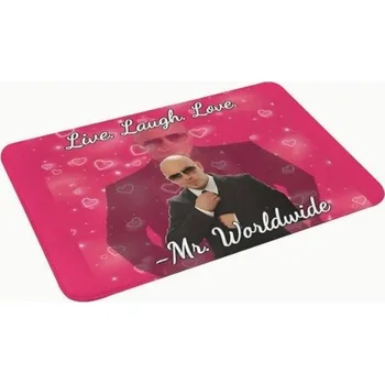 Pitbull Wycieraczka Pod Drzwi Vstupní rohožka Mr. Worldwide Live Laugh Love 40x60