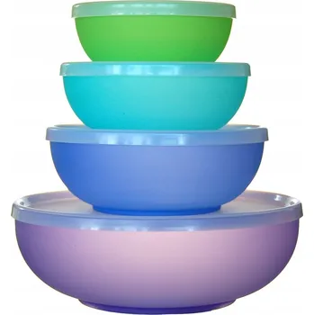 Sada kuchyňských misek s víčky Sagad SA242, 4 ks