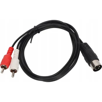 IP kamera DIN 7PIN samec na 2RCA samec kabel, dvojitý