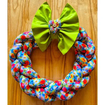 ubrus Jarní věnec na dveře_rozkvetlá louka