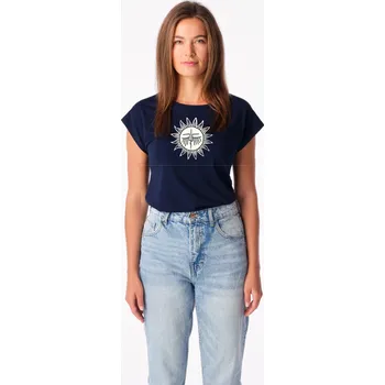 CityZen - ALTA Dámské tričko navy s potiskem Dřímající slunce 46