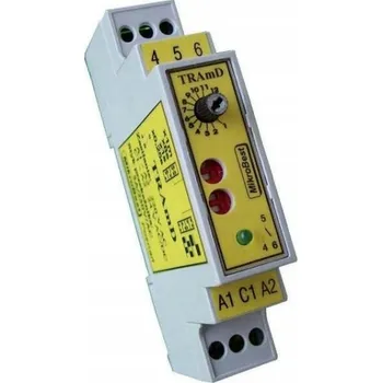 Elektronická součástka Časové relé Elektronické TRAH-D 230V na DIN lištu TH35 8VA