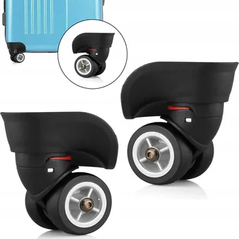 4x Náhradní kolečka ke kufru, otočná o 360 stupňů, pro cestovní zavazadla