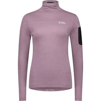Sport Dámské cyklistické triko Mons Royale Diversion Merino Mock Neck Long Sleeve Wmns Mauve