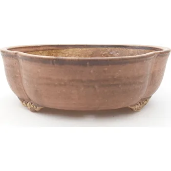 Květináč Keramická bonsai miska 17 x 15,5 x 5,5 cm růžová