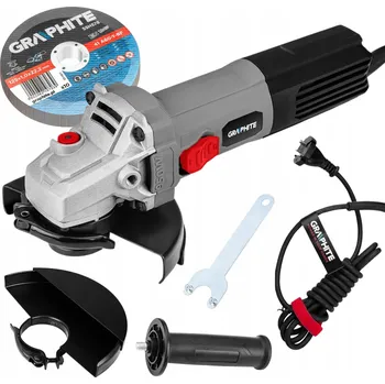 úhlová bruska GRAPHITE Úhlová Bruska 950 W 125 mm Regulace otáček 3000-12000 + 10 kotoučů