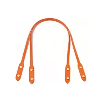 Galanterie Koženkové ramenní ucho na kabelky a tašky - oranžová