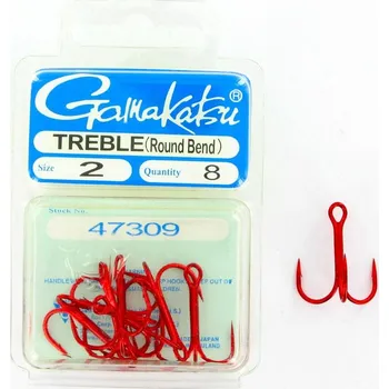 Rybářský háček Spinningové háčky Gamakatsu červené, velikost 1, ks