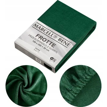 Prostěradlo Prostěradlo s gumou froté 140x200+30 cm, tmavě zelená lahvová