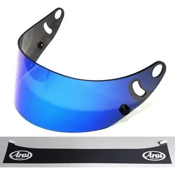 Arai GP-6 2D plexisklo tear-off ready zrcadlové modré pro helmy GP-6 a SK-6 - Zrcadlová