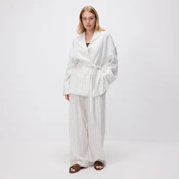 Dámské kalhoty Reserved - Vzorované kalhoty s lnem - vícebarevná - YT213-MLC - YT213-MLC-M