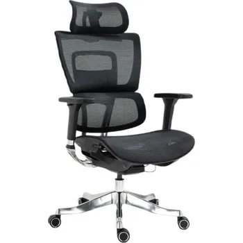 Otočné křeslo WINNER LUX, Černá/Chromová