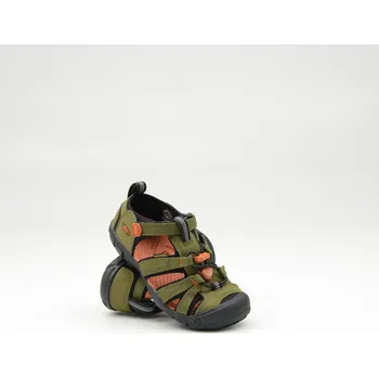 Dívčí obuv Chlapecké sandály Keen Seacamp dark olive gold flame Velikost: 37