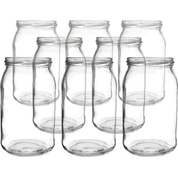 Sklenice Sklenice zavařovací 0,9 l B 82, čirá