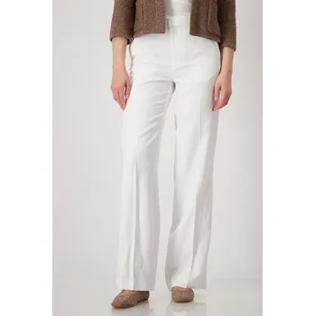 Dámské kalhoty Kalhoty Monari 9835 bílé široké nohavice Velikost: 40