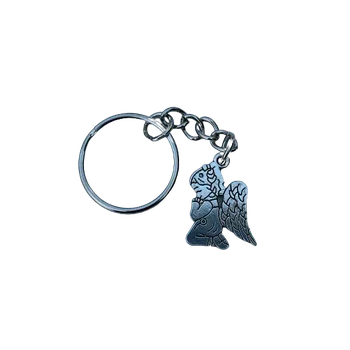 DCH Kovový přívěsek na klíče - andílek gravírovaný