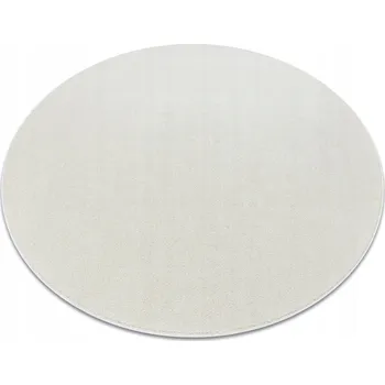 Koberec Koberec DO OBÝVACÍHO POKOJE LOŽNICE PLUS krémový jednobarevný hladký kulatý 150 cm