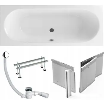 Vana Excellent Oceana Slim obdélníková vana 160 x 75 cm bílá lesklá