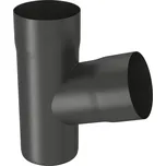 OKAPY POZINK LAKOVANÉ ZAMBELLI Pozink-lak svody 100 mm Odpadová odbočka 72° 100/80 RAL 7016 černá antracit