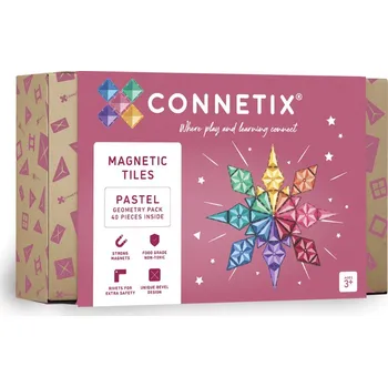 ostatní stavebnice CONNETIX Pastel Geometry Pack 40dílná sada