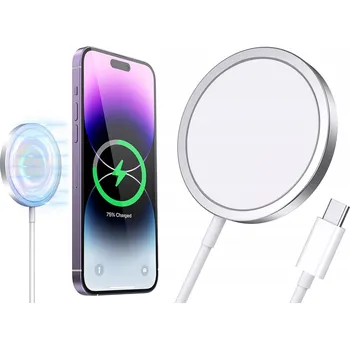 Bezdrátová nabíječka Koanni 15W bílá USB typ C MagSafe