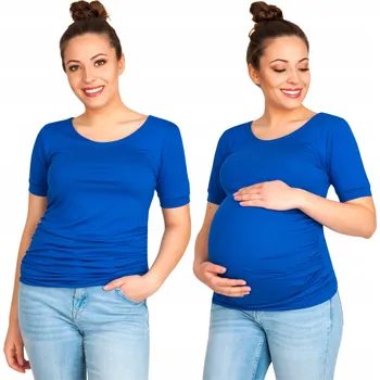 Przyszła Mama těhotenské tričko s krátkým rukávem, bez vzoru, bavlna, velikost S/M