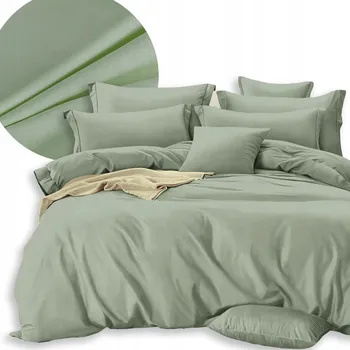 Povlečení SADA POVLEČENÍ 160x200 2x POVLEČENÍ NA POLŠTÁŘ 70x80 OBOUSTRANNÉ HLADKÉ MĚKKÉ