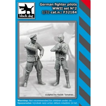 Plastikový model Blackdog 1/32 German fighter pilots WW II set N°2