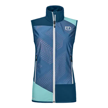 Dámská vesta Dámská skialpinistická softshellová Vesta Ortovox W's Col Becchei Vest Petrol blue M