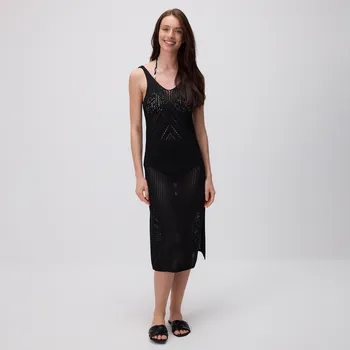 Dámský kabát Reserved - Ažurový plážový přehoz - černý - 264CP-99X - 264CP-99X-M