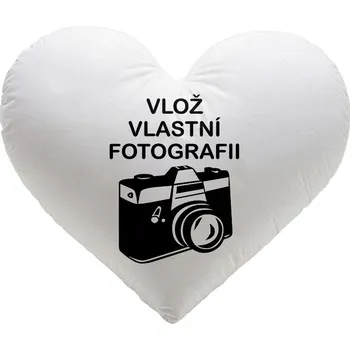 Dekorativní polštářek Foto polštář Srdce 70x70 cm
