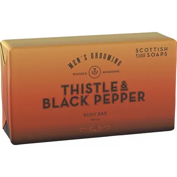 Mýdlo SCOTTISH FINE SOAPS Thistle & Black Pepper Pánské tuhé mýdlo, 220 g