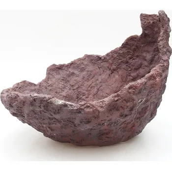 Květináč Keramická Skořápka 23 x 25 x 21 cm hnědá