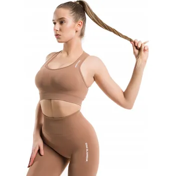 Podprsenka Sportovní podprsenka Gym Glamour Compress cappuccino XS
