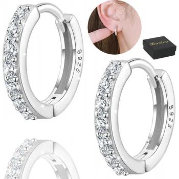 Náušnice Stříbrné Náušnice RYZOST 925 KOLEČKA RÁFKY STŘÍBRO KOLEČKA se zirkony Dámské