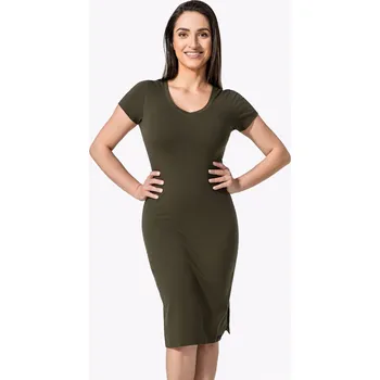 Dámské šaty CityZen - NATAL Dámské šaty dark khaki 38